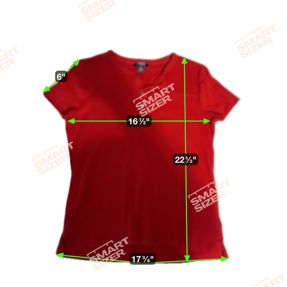 Chaps Women's Vibrant Red Short Sleeve Shirt - Picture 4 of 7